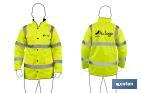 High visibility parka | Available sizes from S to XXXL | Yellow - Cofan